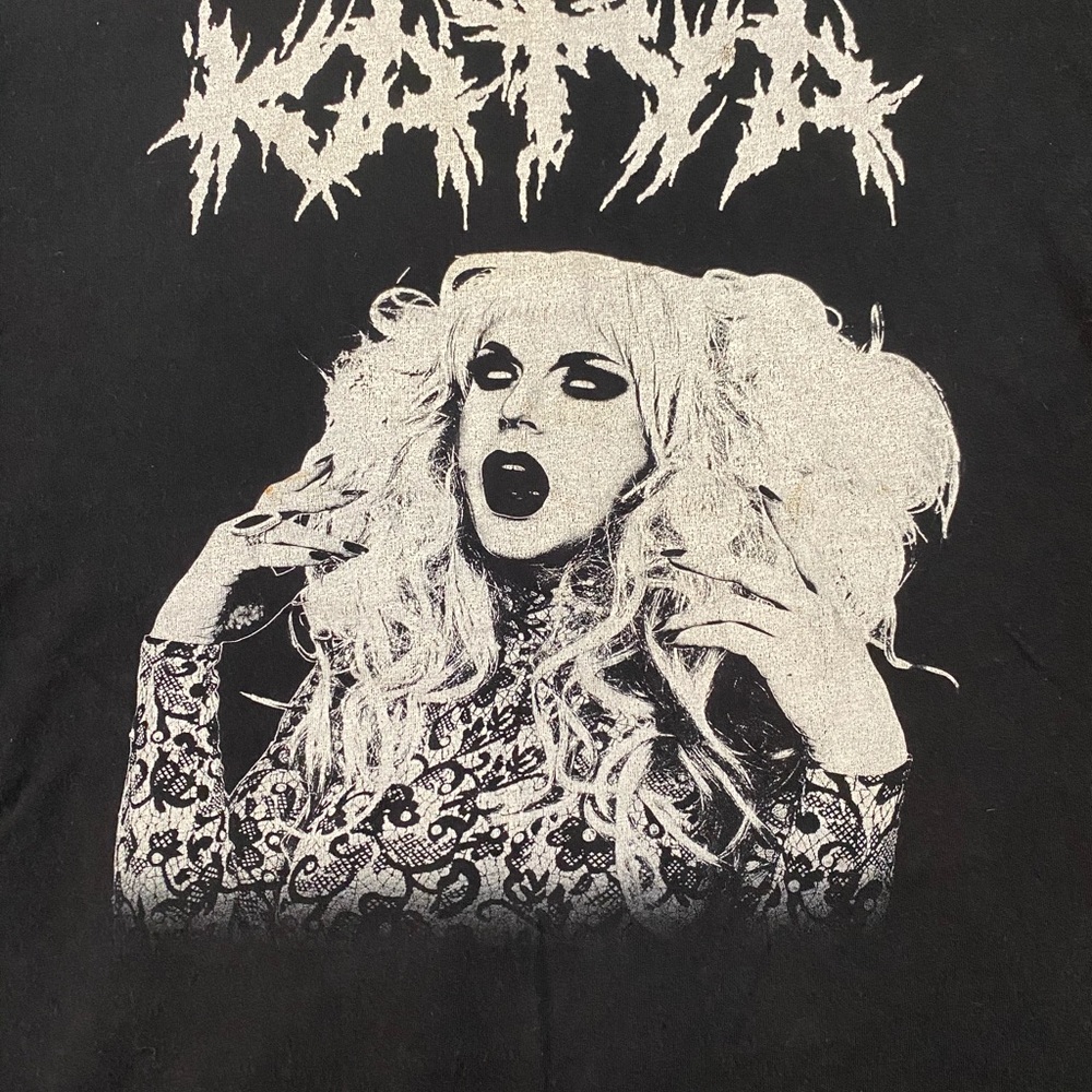 Drag Race Star KATYA Heavy Metal XL Black Tee